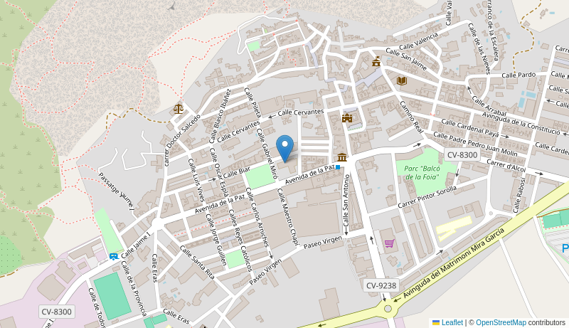 Mapa de Centro de salud de ONIL