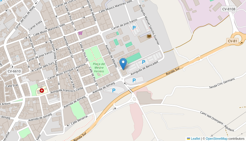 Mapa de Centro de salud de  ONTINYENT ALBAIDA