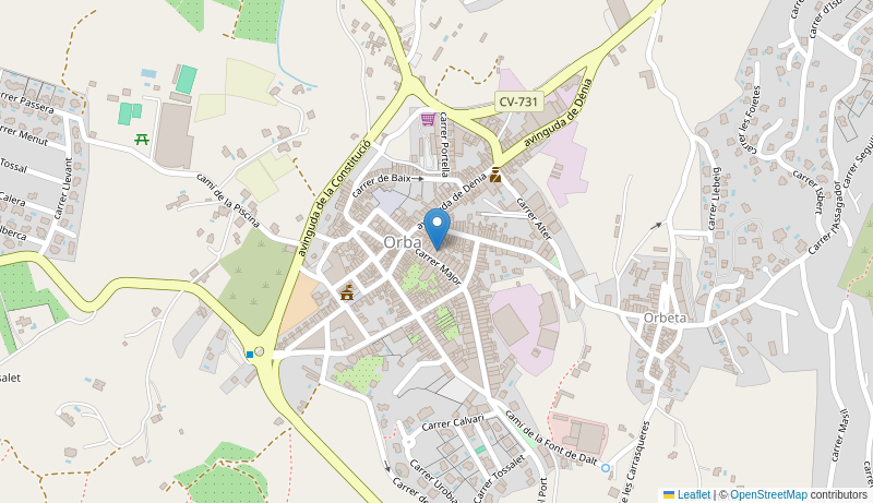 Mapa de Centro de salud de  ORBA