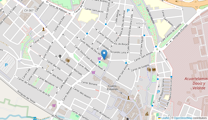 Mapa de Centro de salud de PATERNA