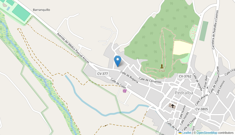 Mapa de Centro de salud de  PEDRALBA