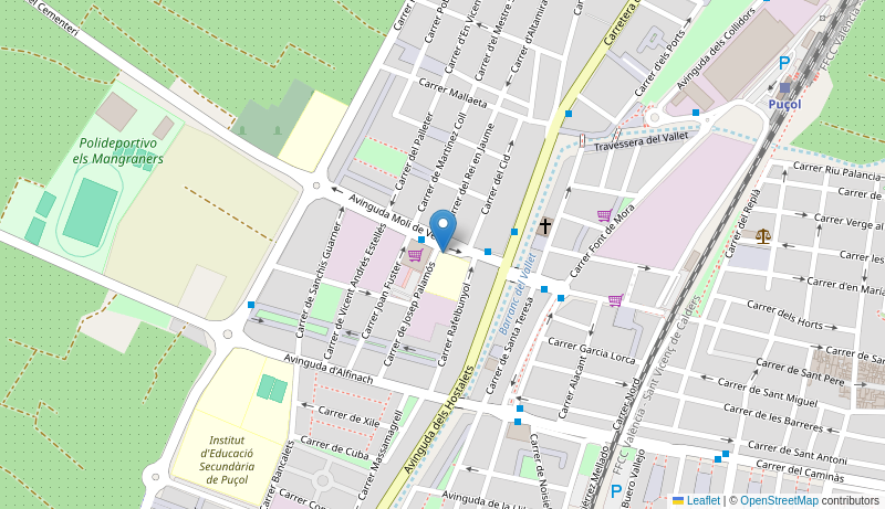 Mapa de Centro de salud de PUÇOL