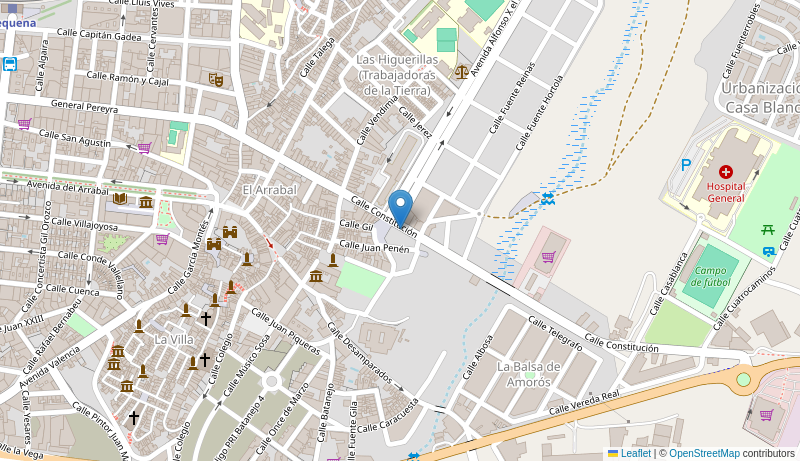 Mapa de Centro de salud de  REQUENA