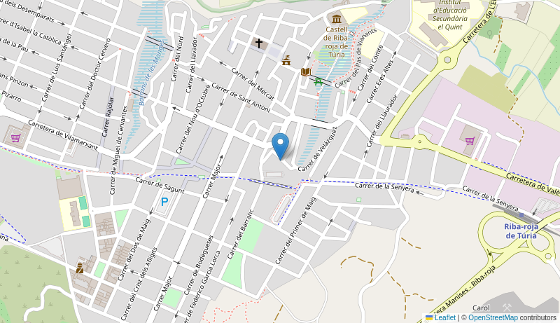 Mapa de Centro de salud de  RIBA-ROJA TURIA