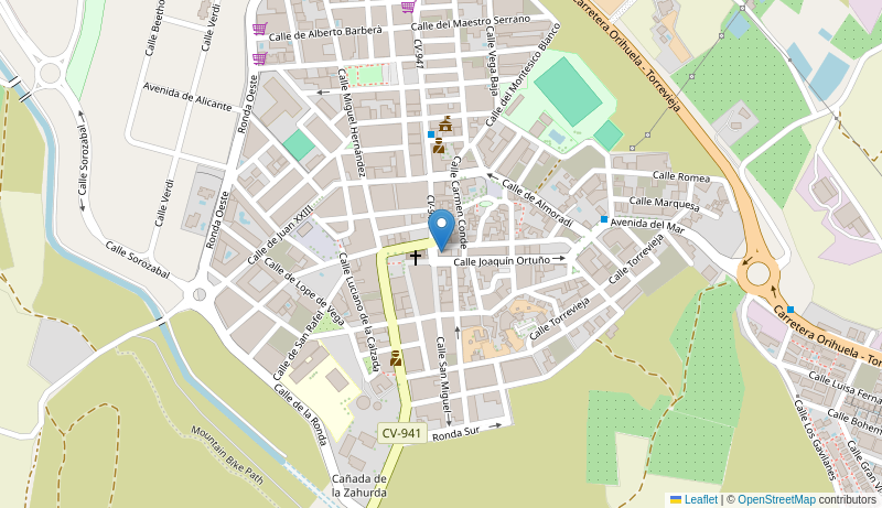 Mapa de Centro de salud de S MIGUEL SALINAS