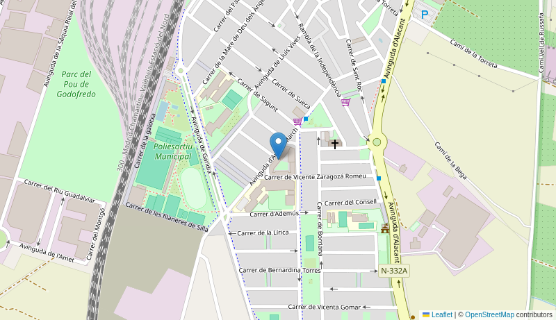 Mapa de Centro de salud de SILLA