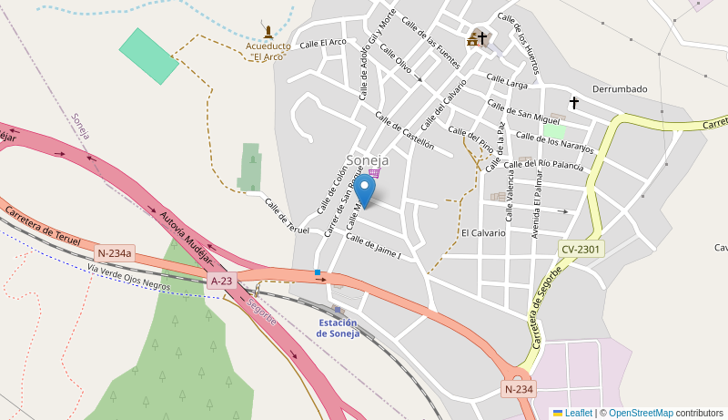 Mapa de Centro de salud de  SONEJA