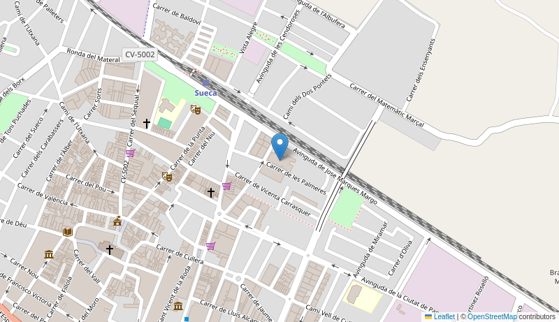 Mapa de Centro de salud de SUECA