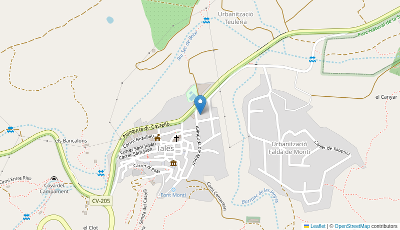 Mapa de Centro de salud de  TALES