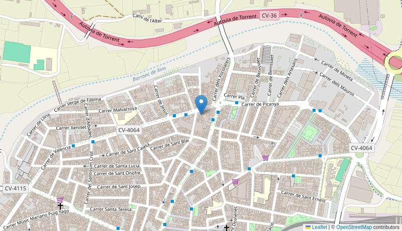 Mapa de Centro de salud de TORRENT II