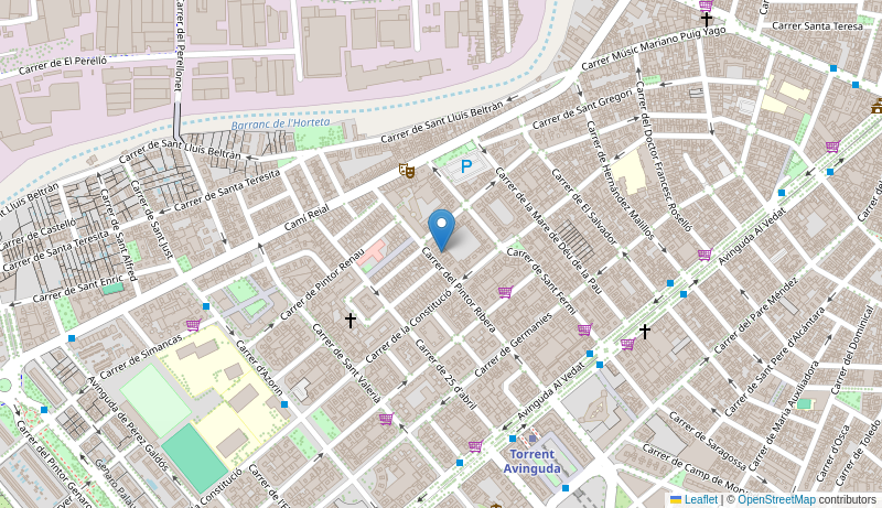 Mapa de Centro de salud de TORRENT