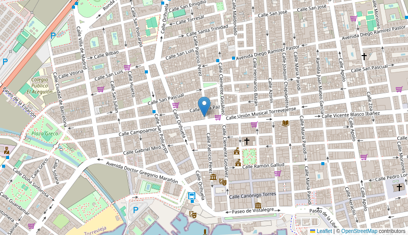 Mapa de Centro de salud de  TORREVIEJA PATRIC