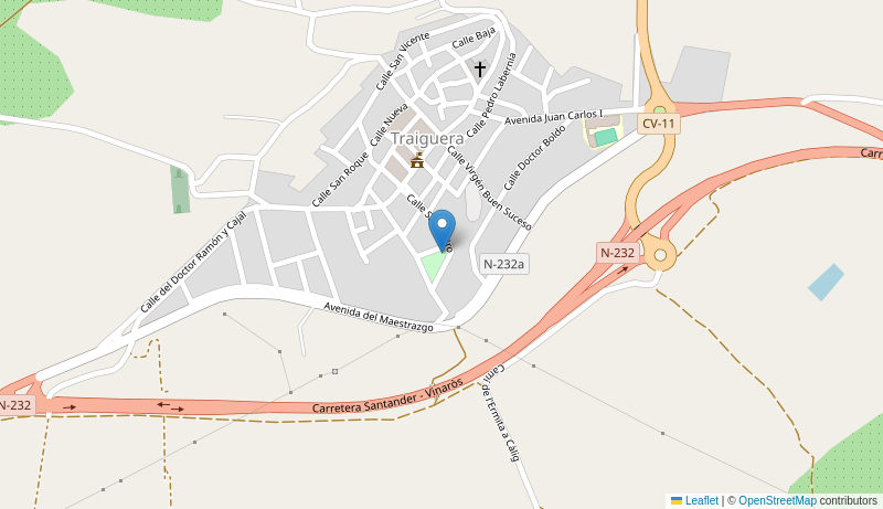 Mapa de Centro de salud de  TRAIGUERA