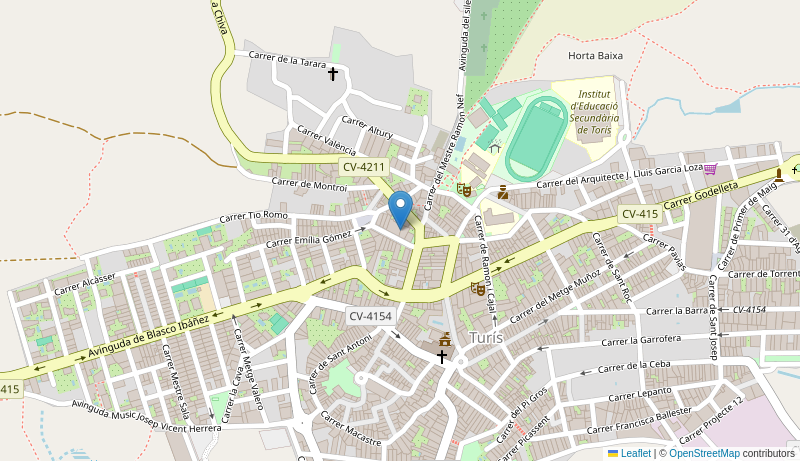 Mapa de Centro de salud de  TURIS