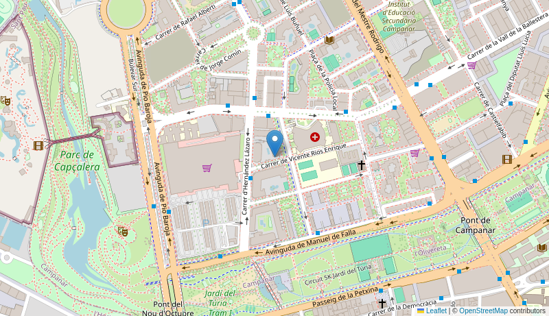 Mapa de Centro de salud de  V CAMPANAR