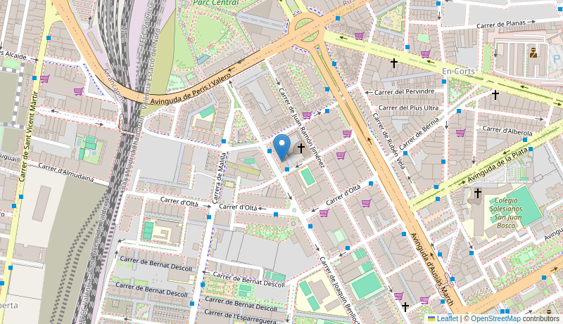 Mapa de Centro de salud de  V ING.J.BENLLOCH