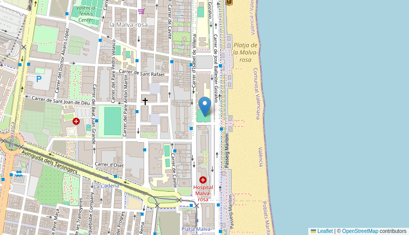 Mapa de Centro de salud de  V MALVARROSA