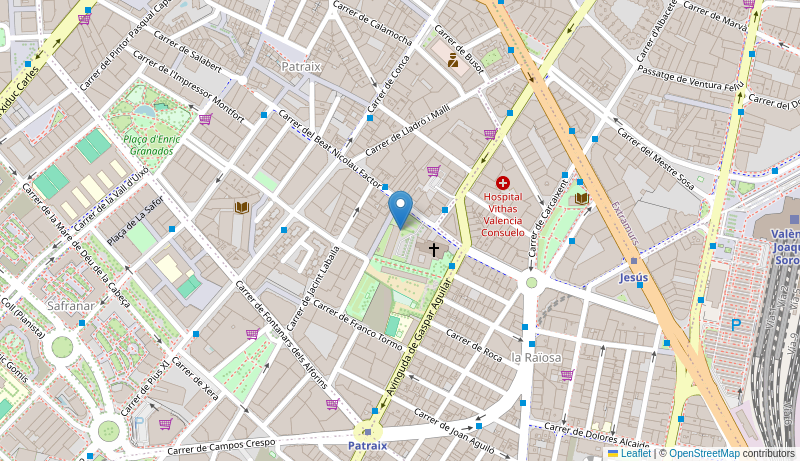Mapa de Centro de salud de  V PADRE JOFRE