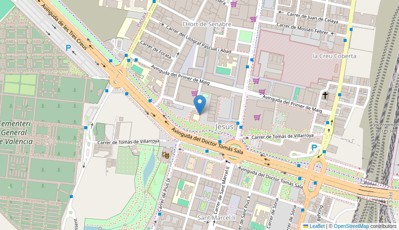 Mapa de Centro de salud de  V PLAZA SEGOVIA