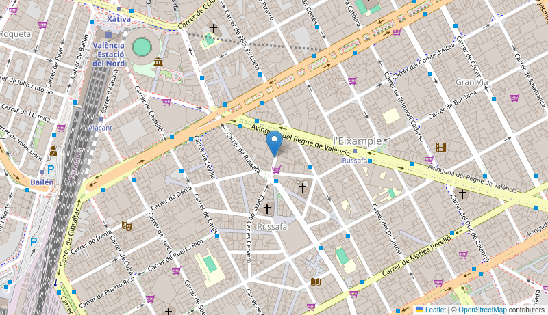 Mapa de Centro de salud de  V RUZAFA