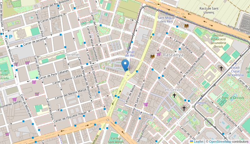Mapa de Centro de salud de  V SALVADOR ALLEND