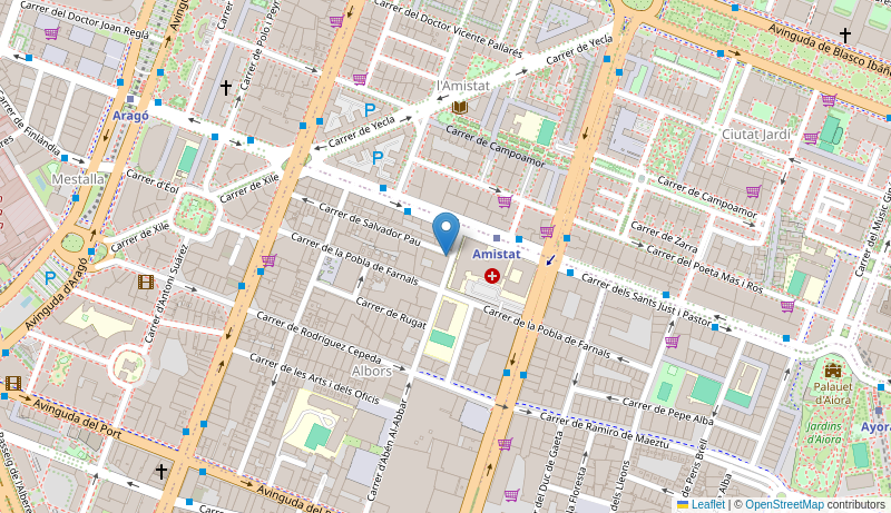 Mapa de Centro de salud de  V SALVADOR PAU