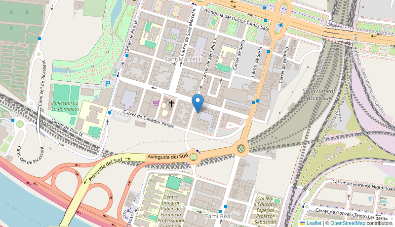 Mapa de Centro de salud de  V SAN MARCELINO