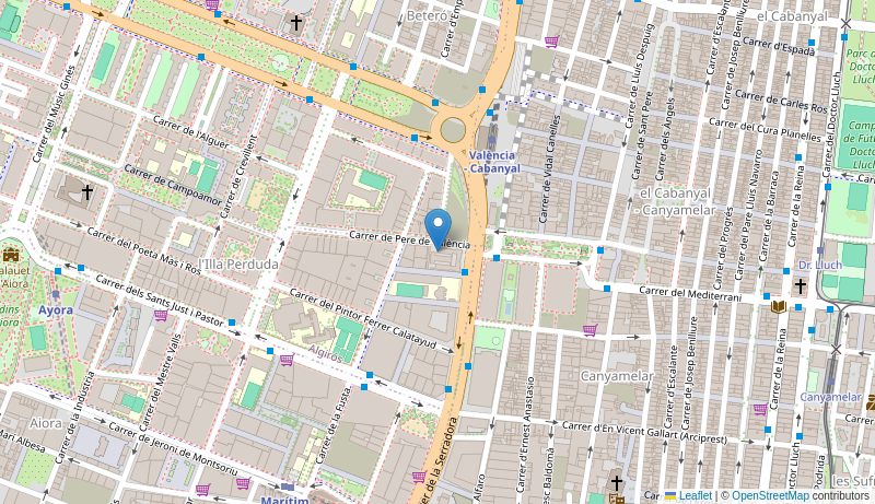 Mapa de Centro de salud de  V SERRERIA 2