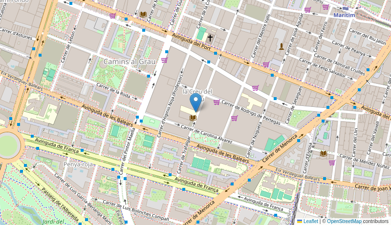 Mapa de Centro de salud de  V TRAFALGAR