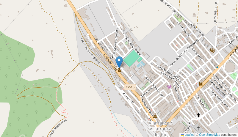 Mapa de Centro de salud de  VILAFRANCA CID