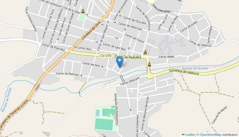 Mapa de Centro de salud de VILAMARXANT