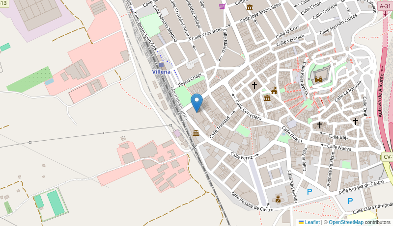 Mapa de Centro de salud de VILLENA 1