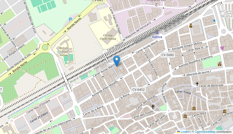 Mapa de Centro de salud de  XATIVA