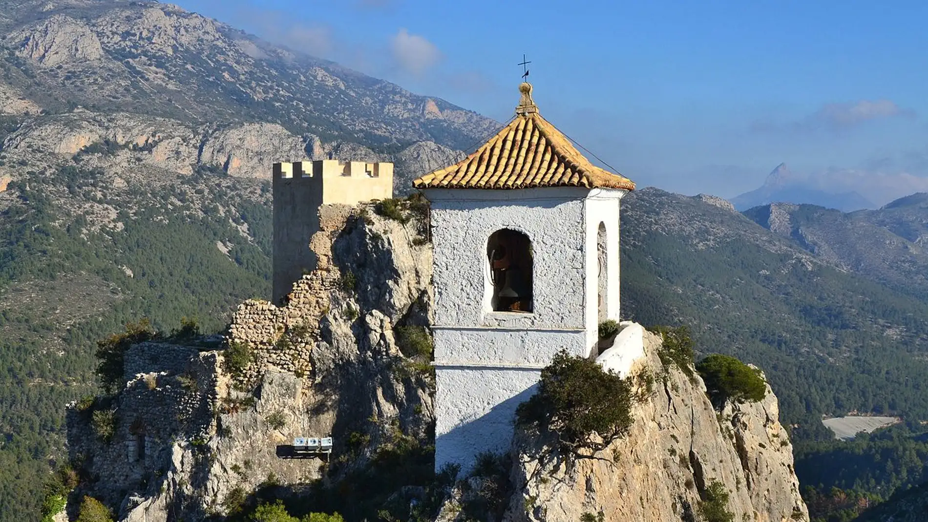 foto sobre el Castell de Guadalest