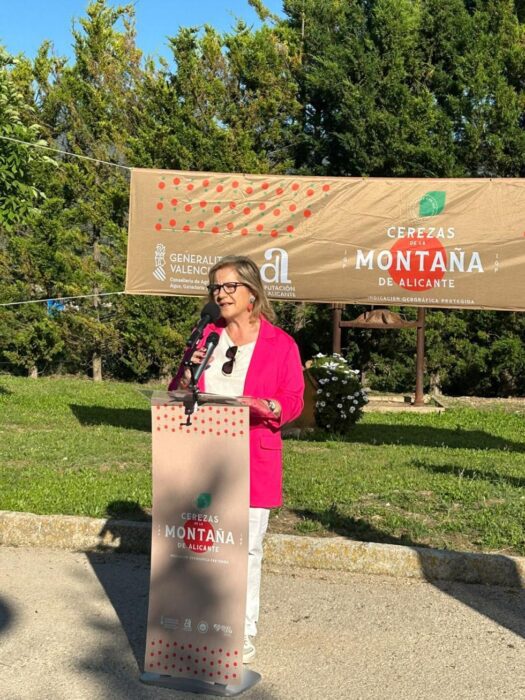 Agricultura destaca el valor de la cereza de la montaña de Alicante y refuerza su apoyo al sector con ayudas para garantizar su viabilidad