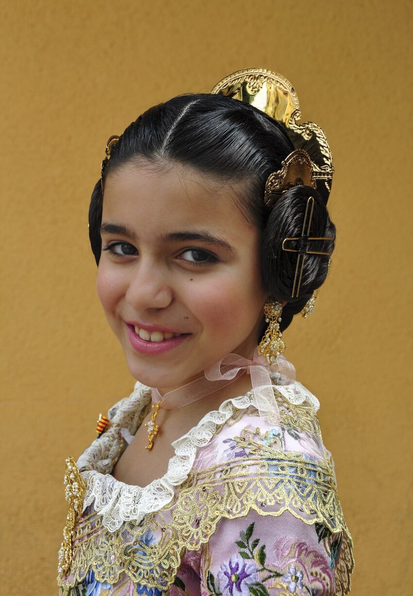 File:Spanish girl at Las Fallas (Valencia Spain Spring Festival) 2013.jpg