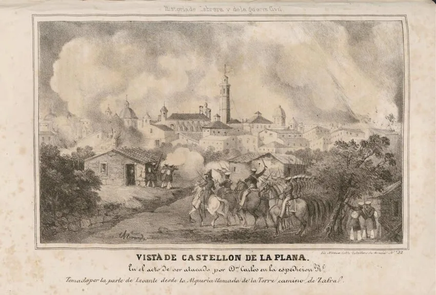 File:1845, Historia de Cabrera y de la guerra civil en Aragón, Valencia y Murcia, Vista de Castellón de la Plana.jpg