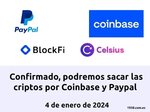 Celsius y BlockFi: cobrar por Coinbase y PayPal